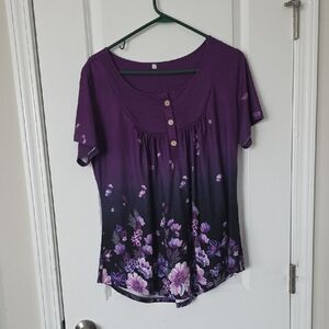 Kissmoda Walmart Short Sleeve Top Size XL